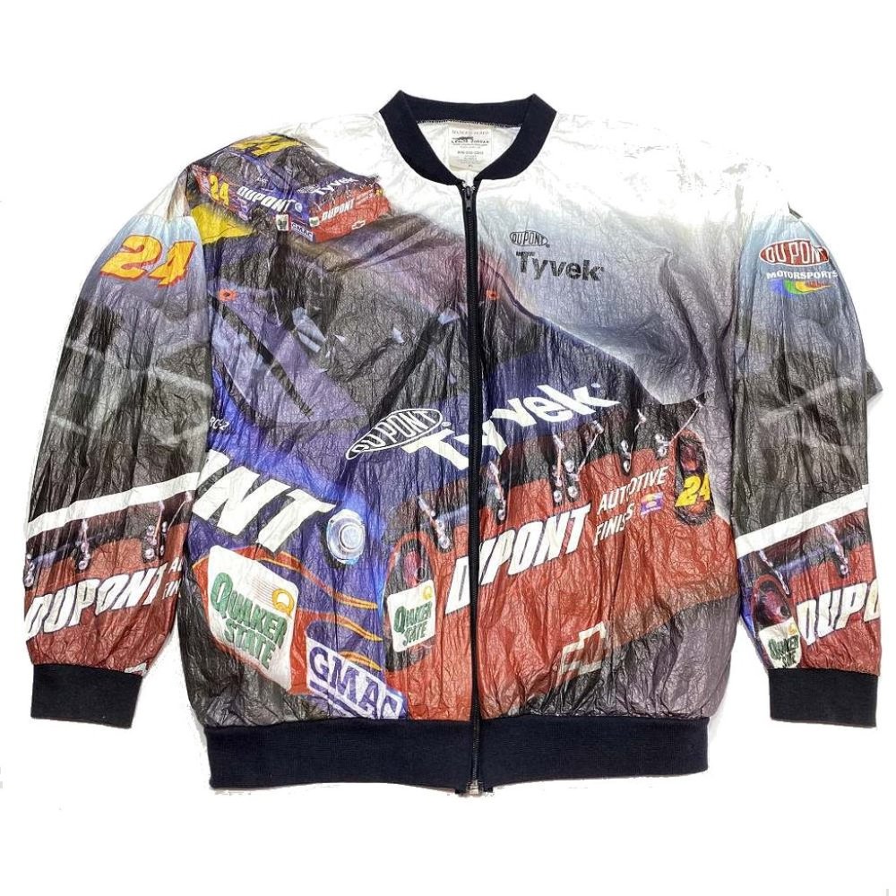 VTG 90s Jeff Gordon DuPont‎ NASCAR Tyvek Jacket